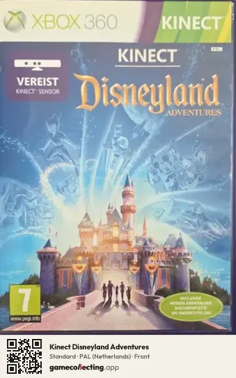 Kinect Disneyland Adventures Xbox 360, Netherlands box front