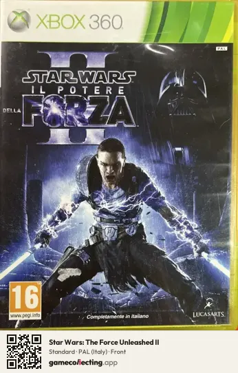 Star Wars: The Force Unleashed II Xbox 360, Italy box front