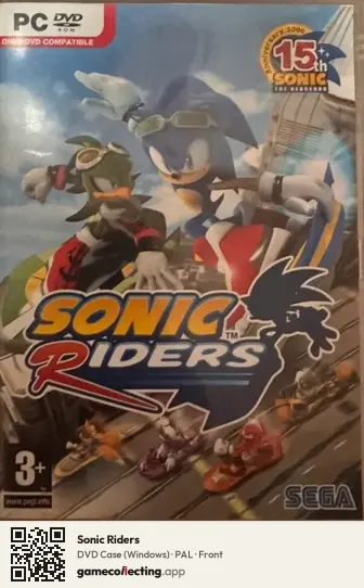 Sonic Riders Computer, PAL box front