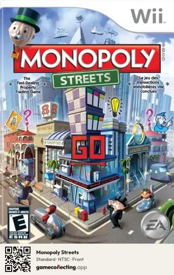 Monopoly Streets Nintendo Wii, NTSC box front