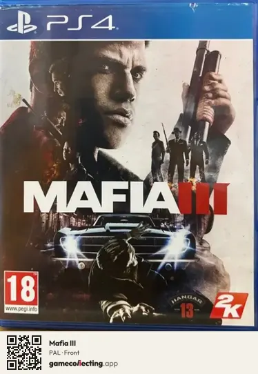 Mafia III PlayStation 4, PAL box front
