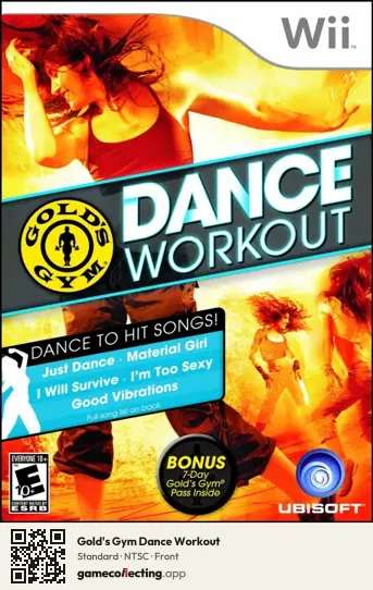Gold's Gym Dance Workout Nintendo Wii, NTSC box front