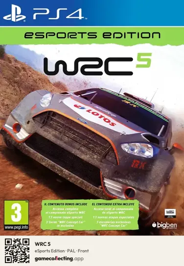 WRC 5 PlayStation 4, PAL box front