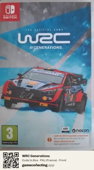 WRC Generations Nintendo Switch, France box front