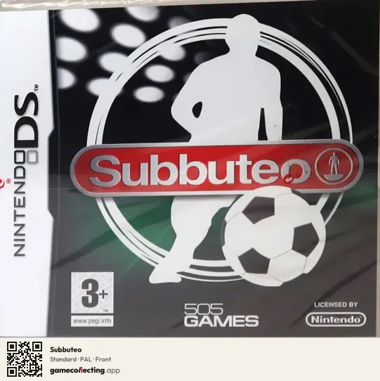 Subbuteo Nintendo DS, PAL box front