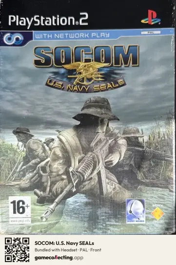 SOCOM: U.S. Navy SEALs PlayStation 2, PAL box front