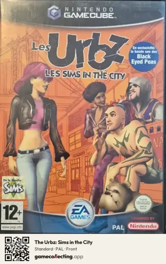 The Urbz: Sims in the City Nintendo GameCube, PAL box front