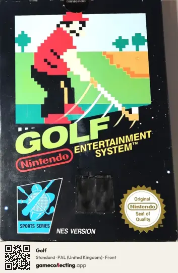 Golf Nintendo Entertainment System, United Kingdom box front