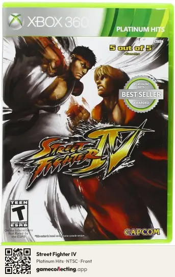 Street Fighter IV Xbox 360, NTSC box front