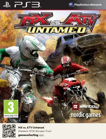 MX vs. ATV Untamed PlayStation 3, Europe box front