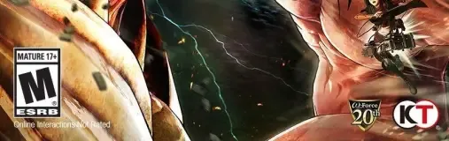 Attack on Titan 2, the ESRB box on its front