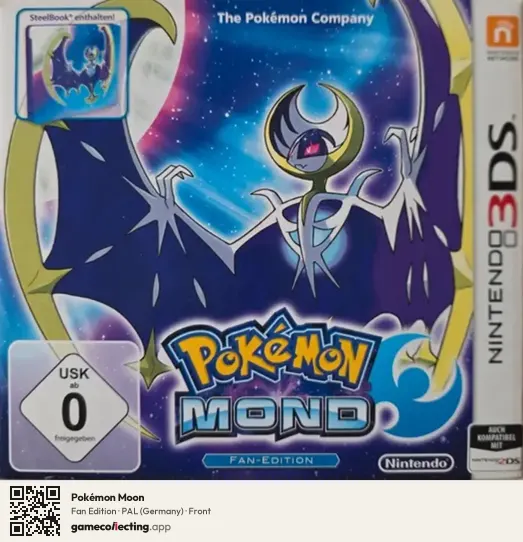 Pokémon Moon Nintendo 3DS, Germany box front