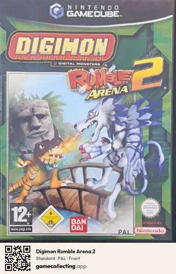Digimon Rumble Arena 2 Nintendo GameCube, PAL box front
