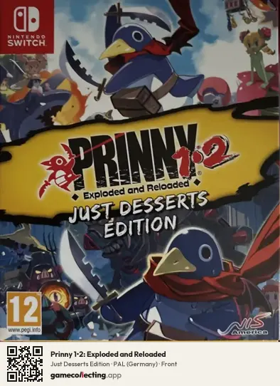 Prinny 1•2: Exploded and Reloaded Nintendo Switch, Germany box front