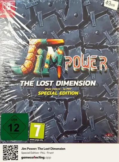 Jim Power: The Lost Dimension Nintendo Switch, PAL box front