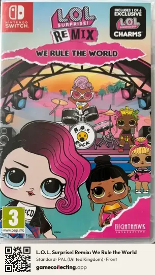 L.O.L. Surprise! Remix: We Rule the World Nintendo Switch, United Kingdom box front