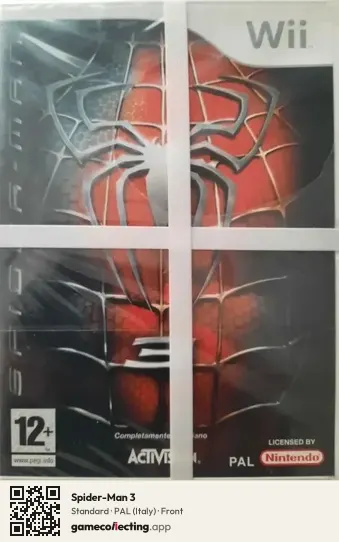 Spider-Man 3 Nintendo Wii, Italy box front