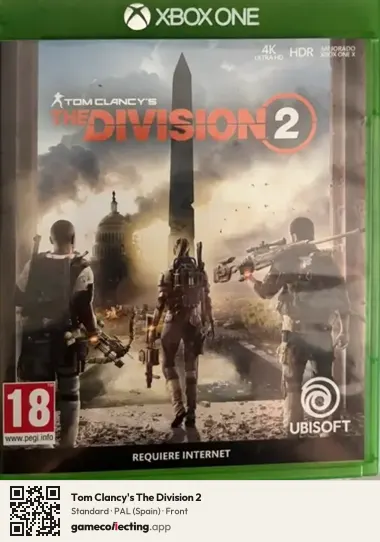 Tom Clancy's The Division 2 Xbox One, Spain box front