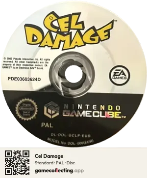 Cel Damage Nintendo GameCube, PAL disc