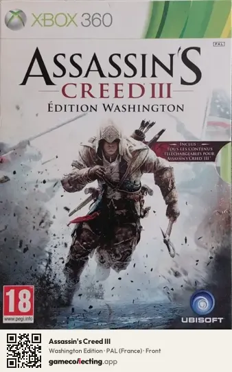 Assassin's Creed III Xbox 360, France box front