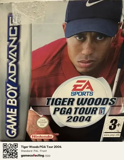 Tiger Woods PGA Tour 2004 Game Boy Advance, PAL box front