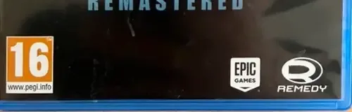 Alan Wake Remastered, the PEGI square on its front
