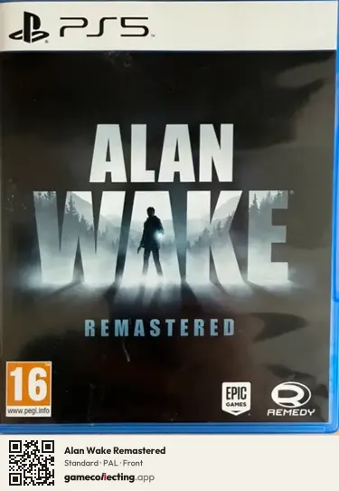 Alan Wake Remastered PlayStation 5, PAL box front