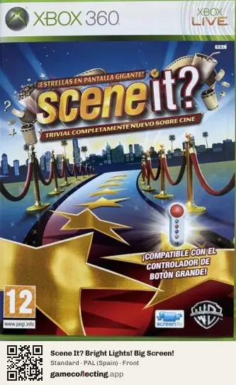 Scene It? Bright Lights! Big Screen! Xbox 360, Spain box front
