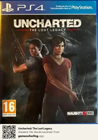 Uncharted: The Lost Legacy PlayStation 4, Nordic countries box front