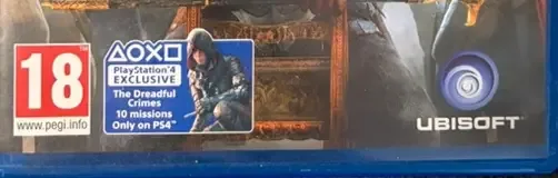 Assassin's Creed Syndicate, the PEGI square on its front