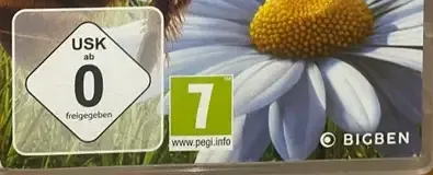 Bee Simulator, the USK square on its front