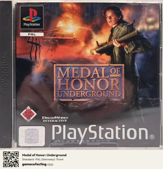 Medal of Honor: Underground PlayStation, Germany box front