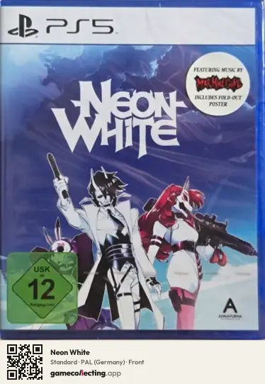 Neon White PlayStation 5, Germany box front
