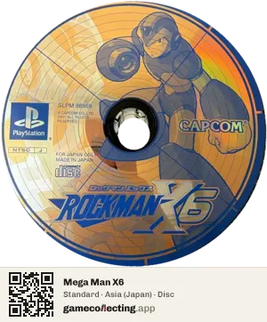 Mega Man X6 PlayStation, Asia disc