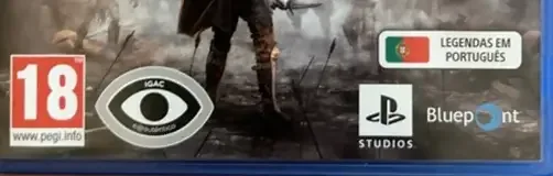Demon's Souls, the PEGI square on its front
