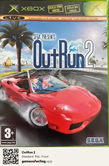OutRun 2 Xbox, PAL box front