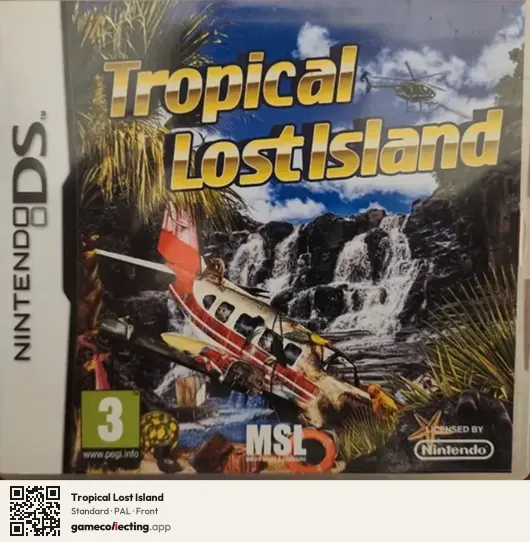 Tropical Lost Island Nintendo DS, PAL box front