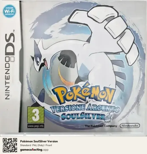 Pokémon SoulSilver Version Nintendo DS, Italy box front