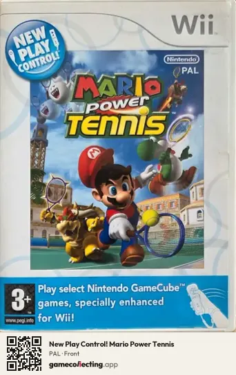 New Play Control! Mario Power Tennis Nintendo Wii, PAL box front
