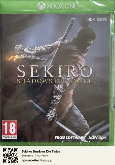 Sekiro: Shadows Die Twice Xbox One, PAL box front