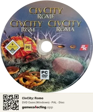 CivCity: Rome Computer, PAL disc