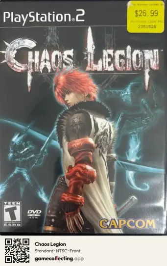 Chaos Legion PlayStation 2, NTSC box front