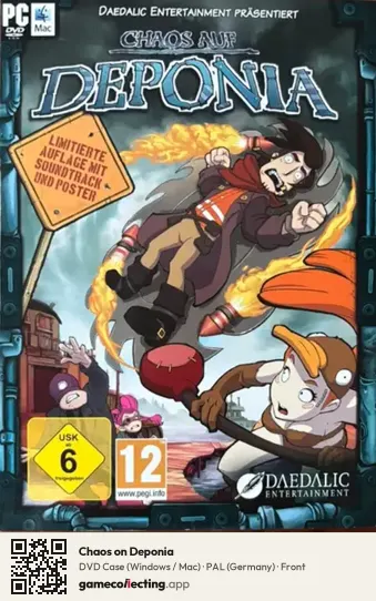 Chaos on Deponia Computer, Germany box front