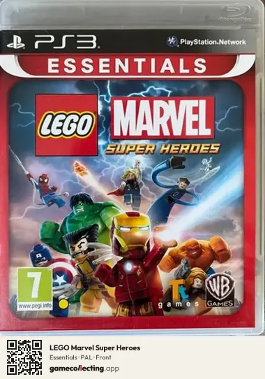 LEGO Marvel Super Heroes PlayStation 3, PAL box front
