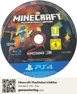 Minecraft: PlayStation 4 Edition PlayStation 4, PAL disc