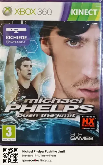 Michael Phelps: Push the Limit Xbox 360, Italy box front