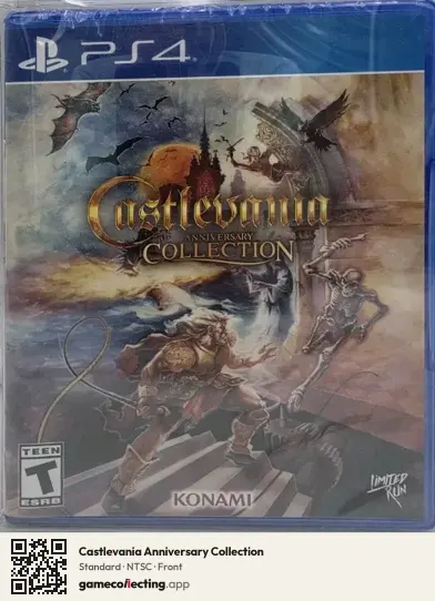Castlevania Anniversary Collection PlayStation 4, NTSC box front