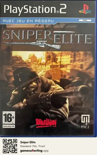 Sniper Elite PlayStation 2, PAL box front