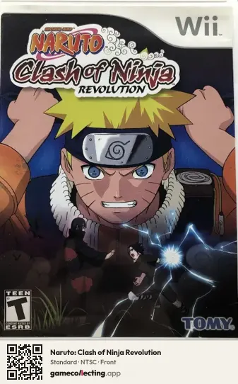 Naruto: Clash of Ninja Revolution Nintendo Wii, NTSC box front