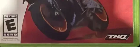 MotoGP '07, the ESRB box on its front